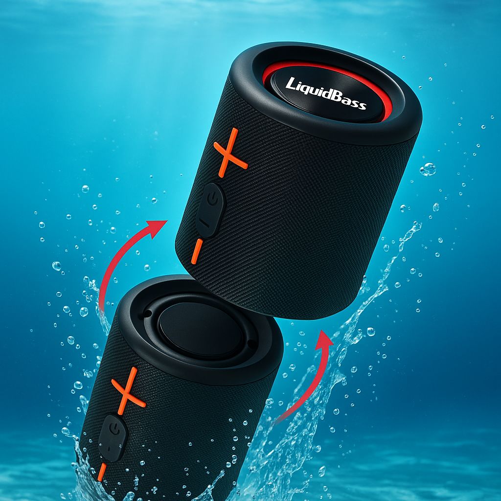 Doble Altavoz con Sonido Envolvente Resistente al Agua