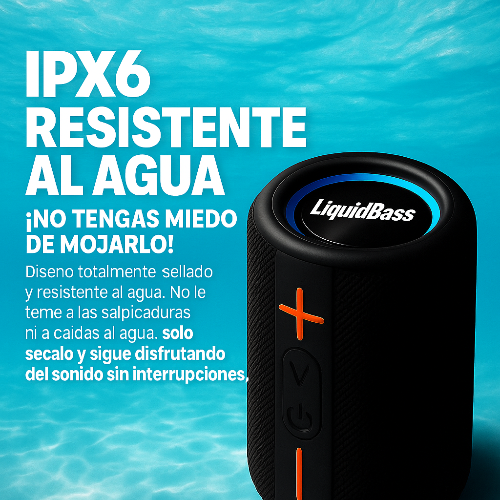Doble Altavoz con Sonido Envolvente Resistente al Agua